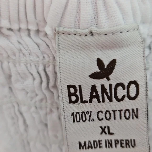 Blanco XL White Cotton Sundress Made In Peru Vneck Summer Dress Beach - Picture 2 of 9